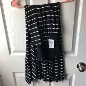 Motherhood Maternity Striped Maxi Skirt Large
